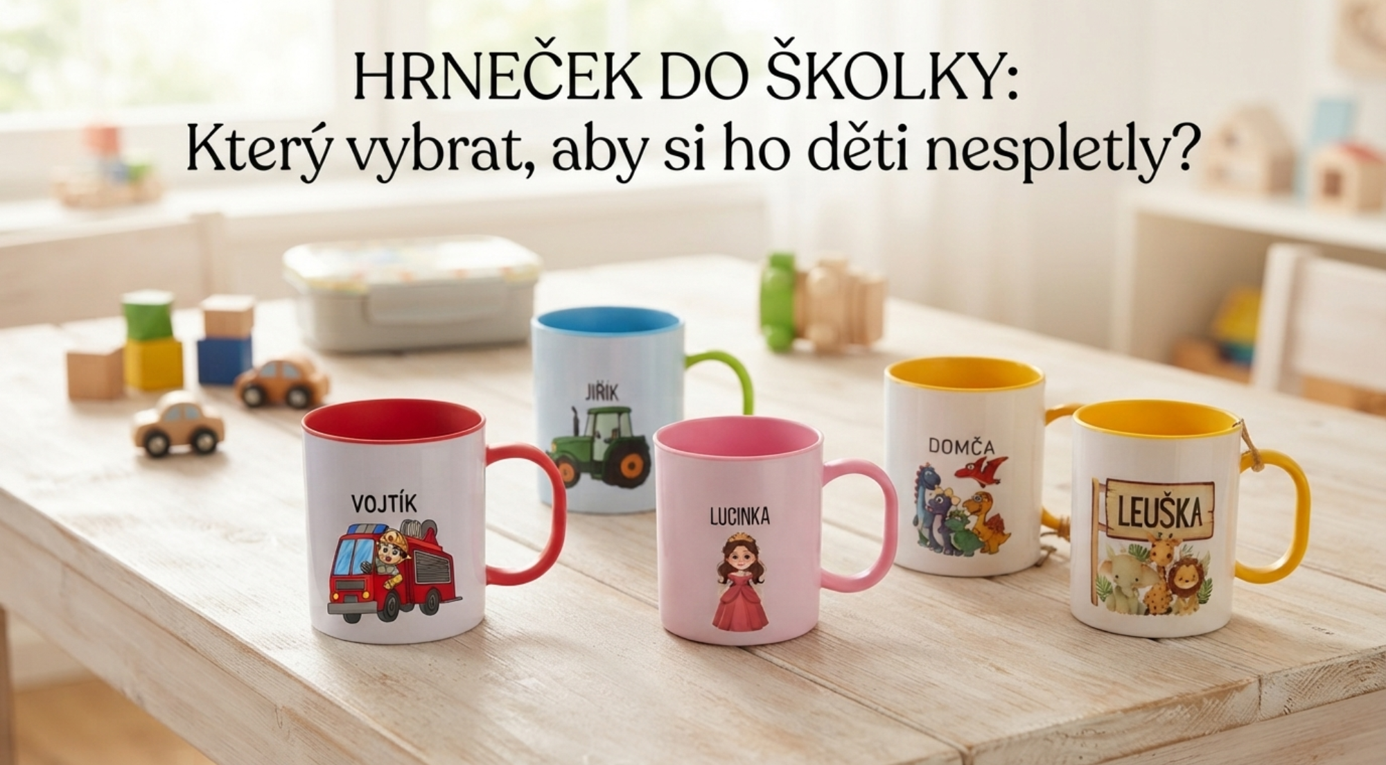 Dětské plastové hrnečky do školky