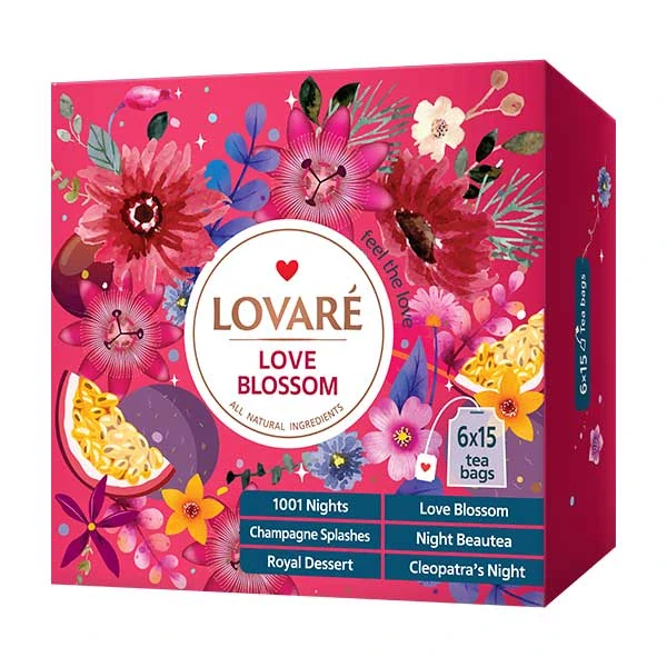 LOVARÉ Love Blossom 156 g (90 sáčků, kolekce čajů)