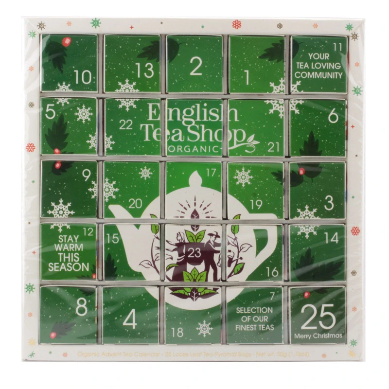 ETS Zelený adventní kalendář Puzzle, 25 pyramidek