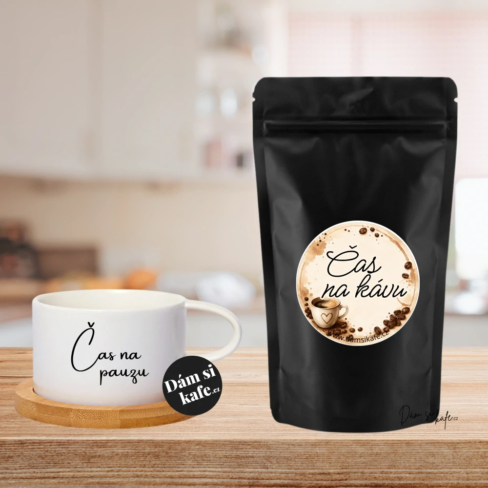Dám si kafe Ochucená zrnková káva Čas na kávu 60g