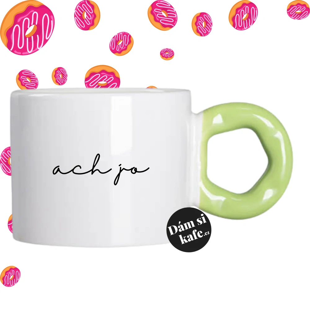 Hrnek Koblížek s koblihovým (donut) uchem Ach jo