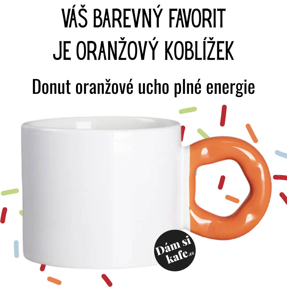 Hrnek Koblížek s koblihovým (donut) uchem Výuka dokončena! Čas na víno a pohodu