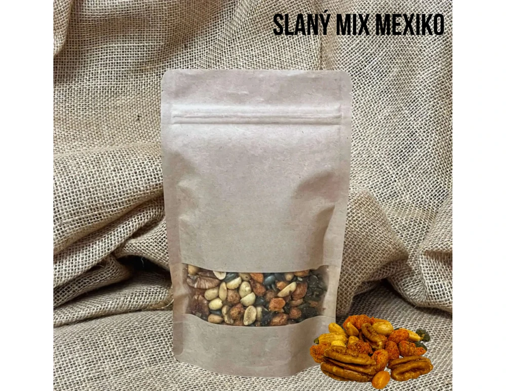Slaný mix Mexiko – pikantní ořechová směs (100 g)