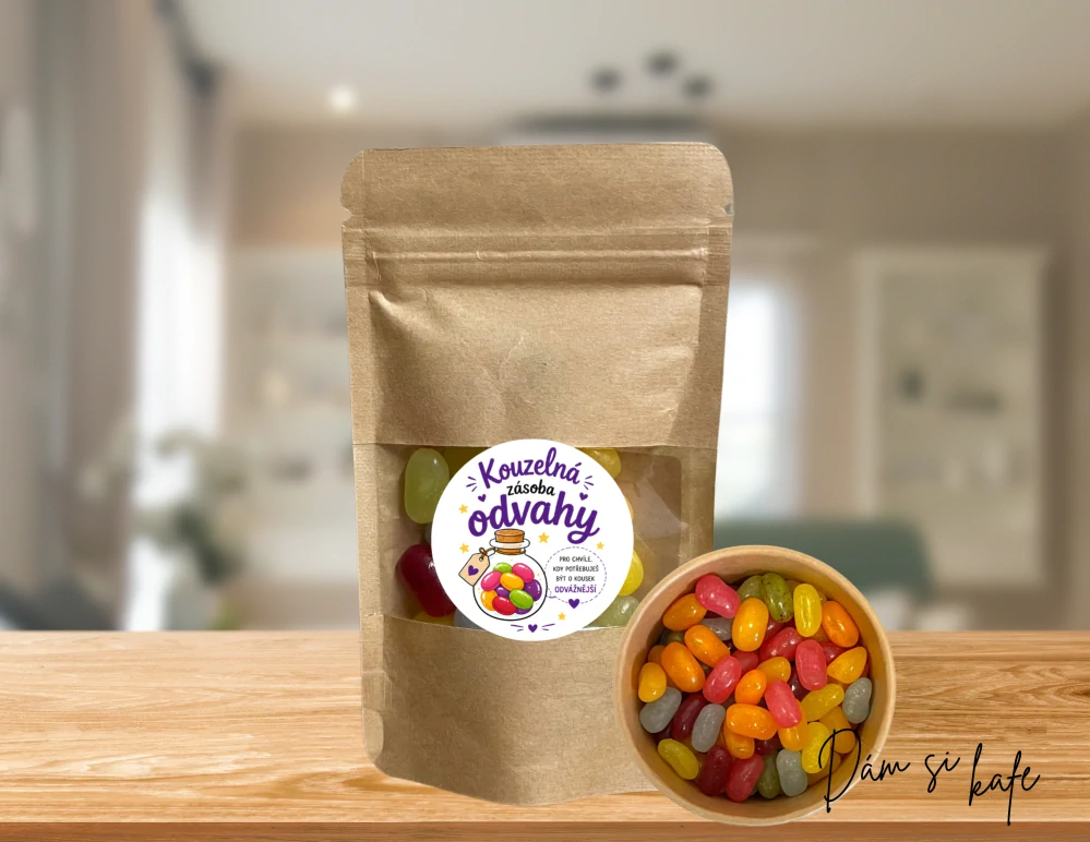 Kouzelná zásoba odvahy (Barevné želé fazolky 50 g)
