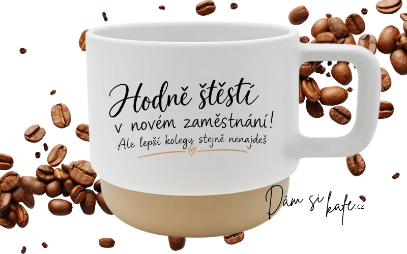 Keramický hrnek Barista – Hodně štěstí v novém zaměstnání