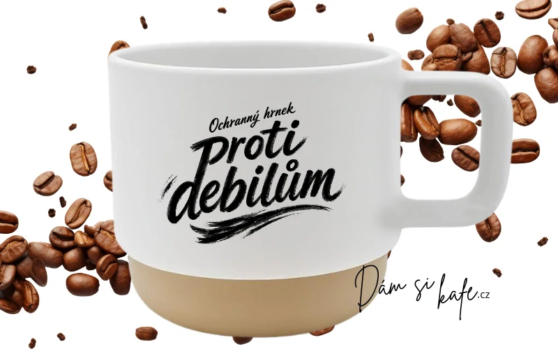 Keramický hrnek Barista – Ochranný hrnek proti debilům