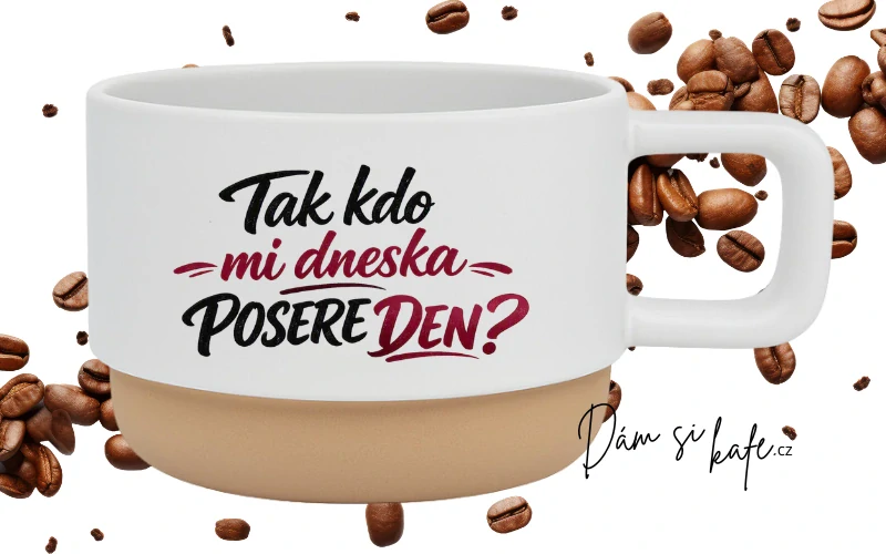 Keramický hrnek Barista – Tak kdo mi dneska posere den?