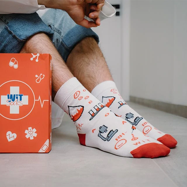 Ponožky Zdravotnictví 4 – originální český unisex vzor