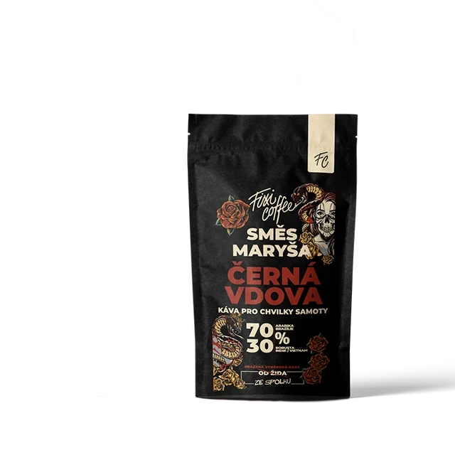 ☕ Dárková káva Káva Maryša – Do smrti dobrý (směs 80 % Arabica a 20 % Robusta) Fixi Coffee