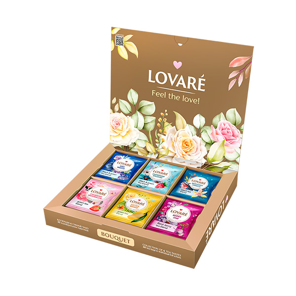 Lovaré Bouquet, kolekce čajů (30 sáčků)