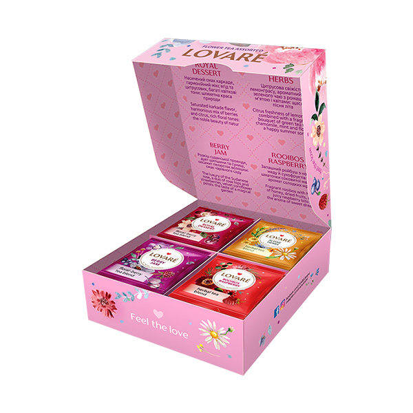 Lovaré Flower Tea Assorted, kolekce čajů (32 sáčků)