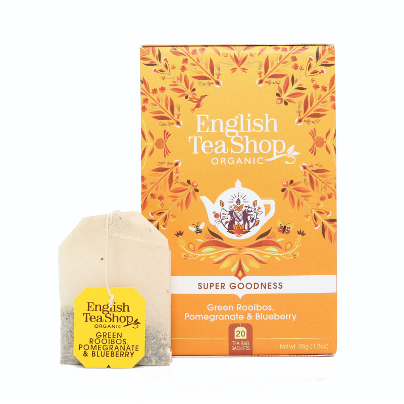 ETS Zelený rooibos, granátové jablko a borůvka Mandala, 20 sáčků