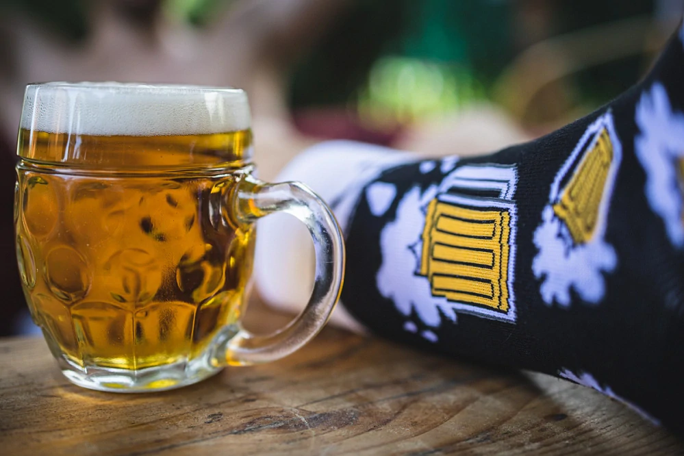 XXL Voxx Ponožky - pivo černé velikost 47-50