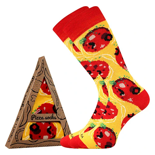 Ponožky Pizza Pepperoni dárkové balení