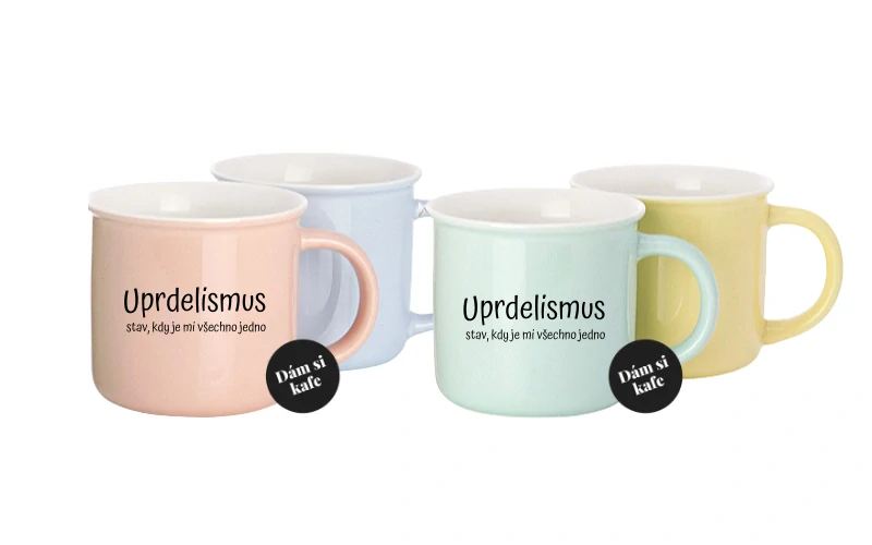 Barevný hrnek Uprdelismus