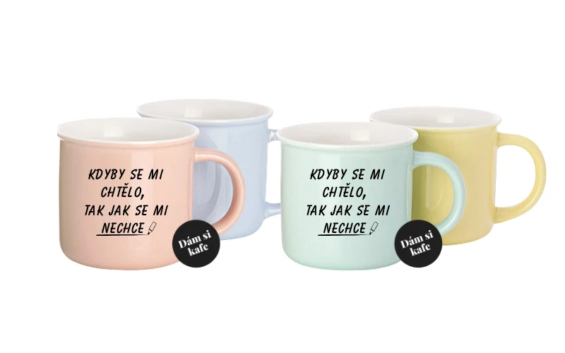 Barevný hrnek Kdyby se mi chtělo, tak jak se mi nechce 
