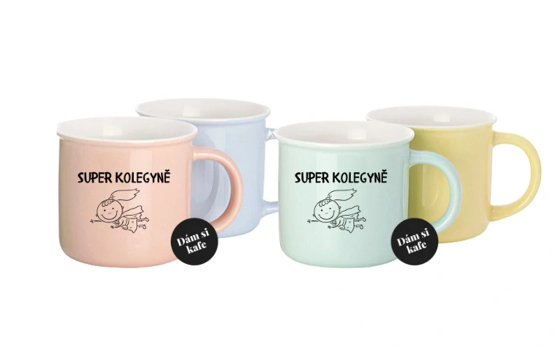 Barevný hrnek Super kolegyně