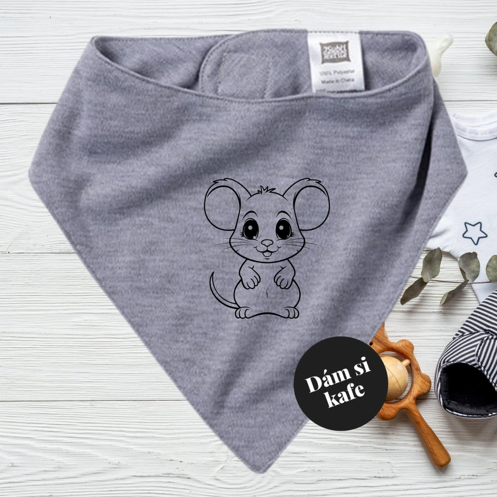 Dětský šátek s myškou