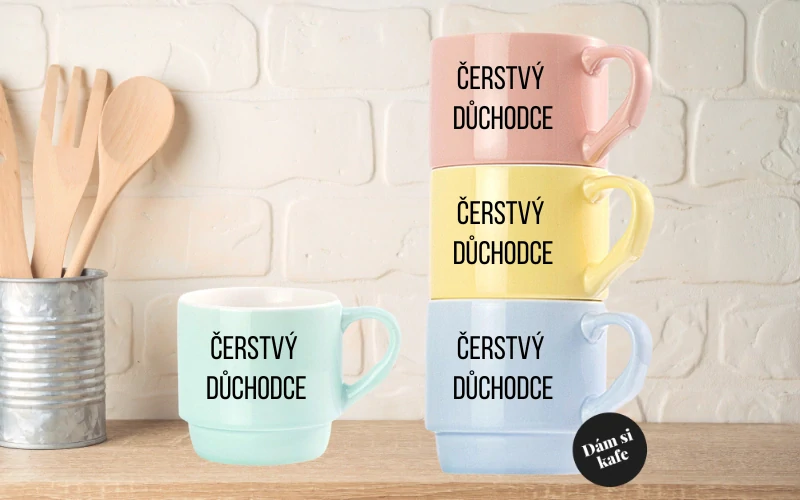 Stohovatelný hrnek Čerstvý důchodce