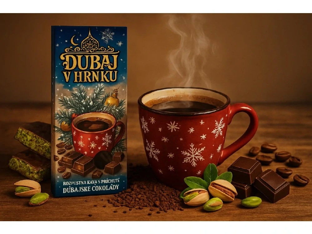 ROZPUSTNÁ KÁVA S PŘÍCHUTÍ DUBAJSKÉ ČOKOLÁDY 40g