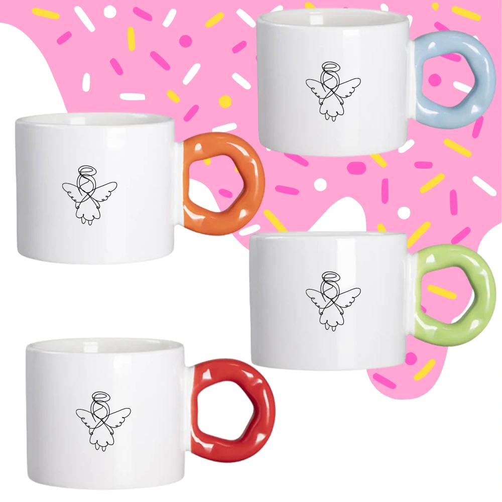 Hrnek Koblížek s koblihovým (donut) uchem Andělíček