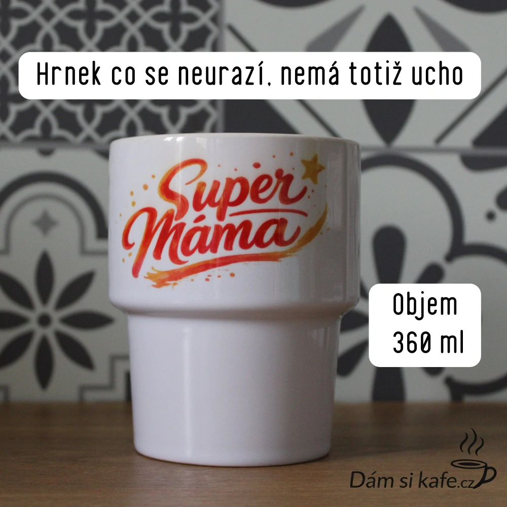 Designový keramický hrnek bez ucha „Na slzy mých studentů“ (360 ml)