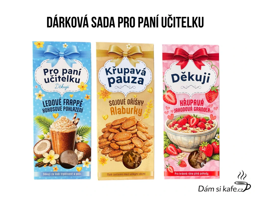 Dárkový akční balíček pro paní učitelku – Velké poděkování (3v1)