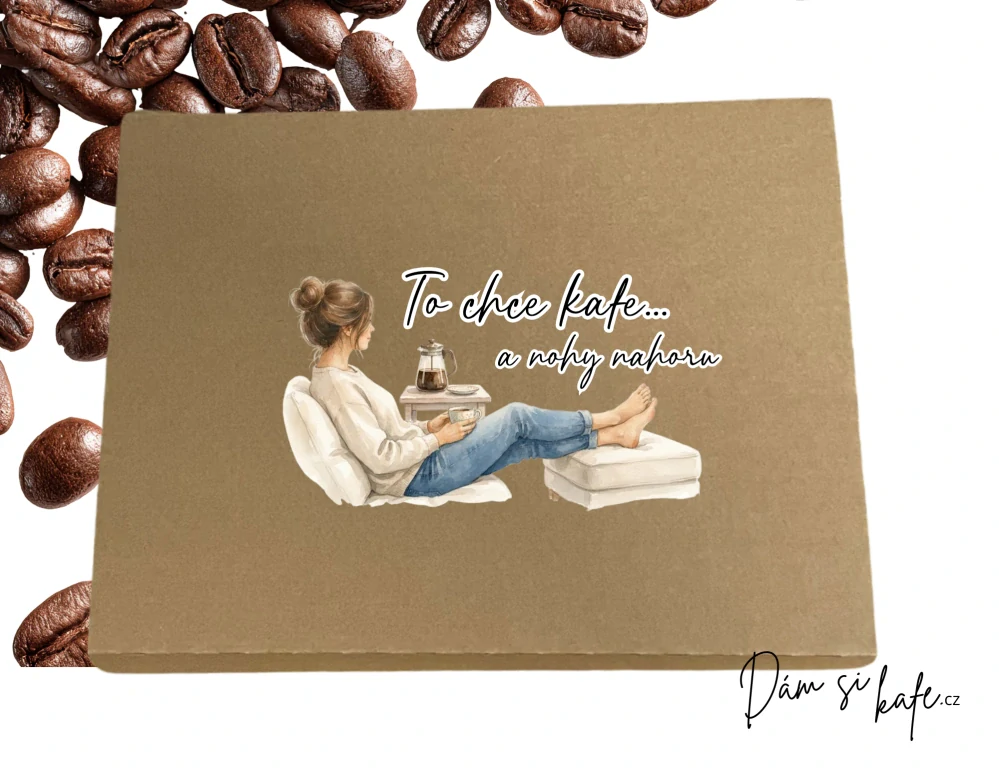 ☕ Dárková sada káv „To chce kafe a nohy nahoru“