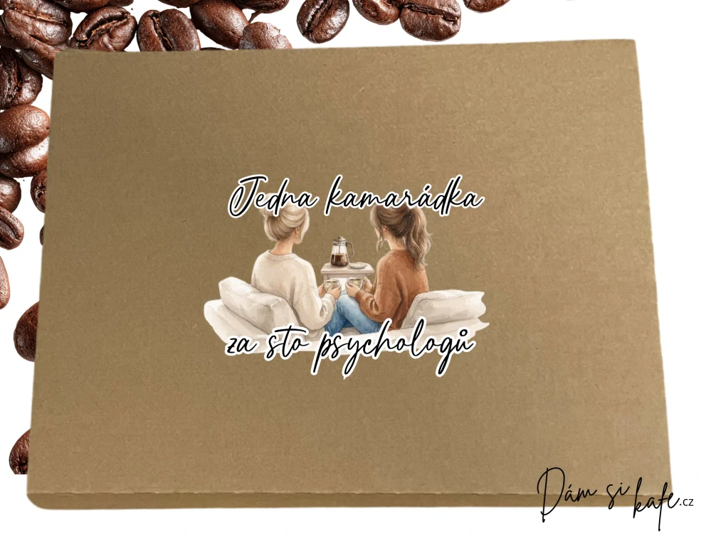 ☕ Dárková sada káv „Jedna kamarádka za sto psychologů“