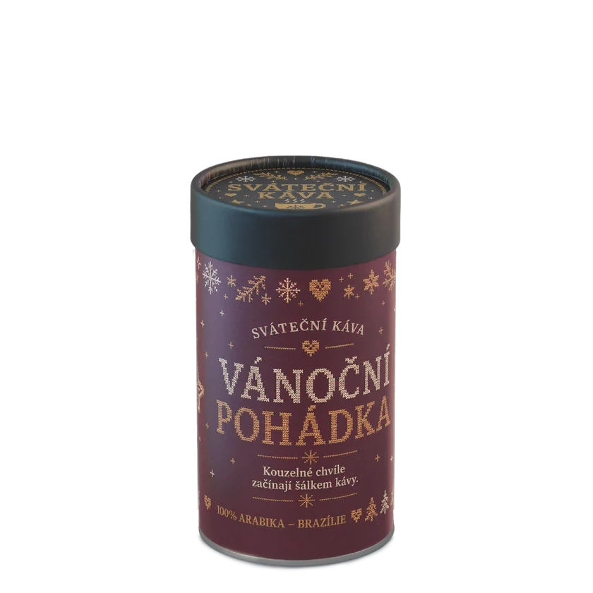 ☕ Sváteční dárková káva „Vánoční pohádka“ od Fixi Coffee – 100% výběrová Arabica v papírové tubě