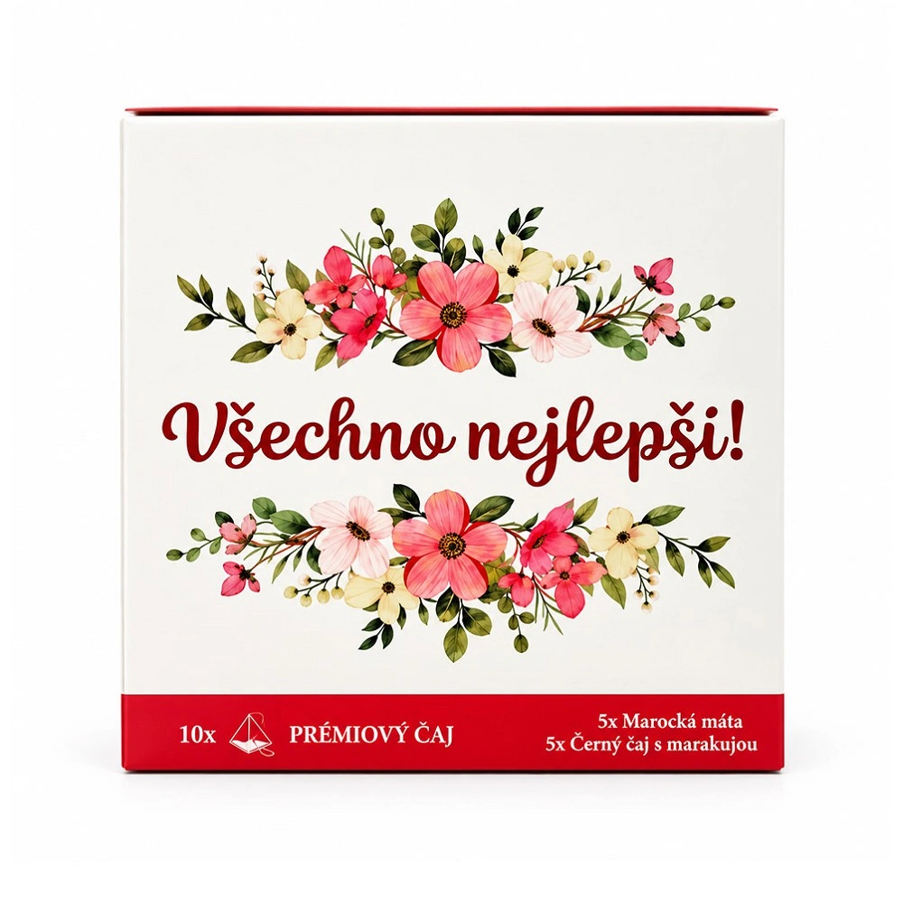 🎁 ARÔME Dárkový černý a zelený čaj Všechno nejlepší 20g