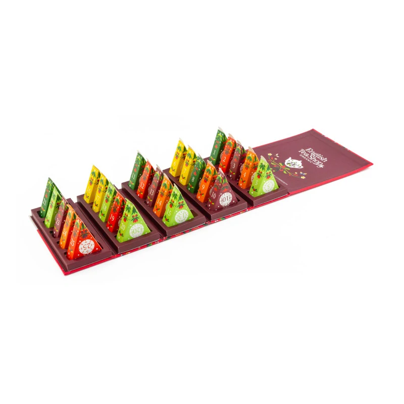 ETS PÁSEK Adventní kalendář 25 pyramidek sypaných čajů