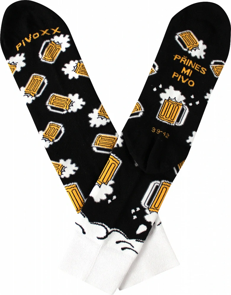 XXL Voxx Ponožky - pivo černé velikost 47-50