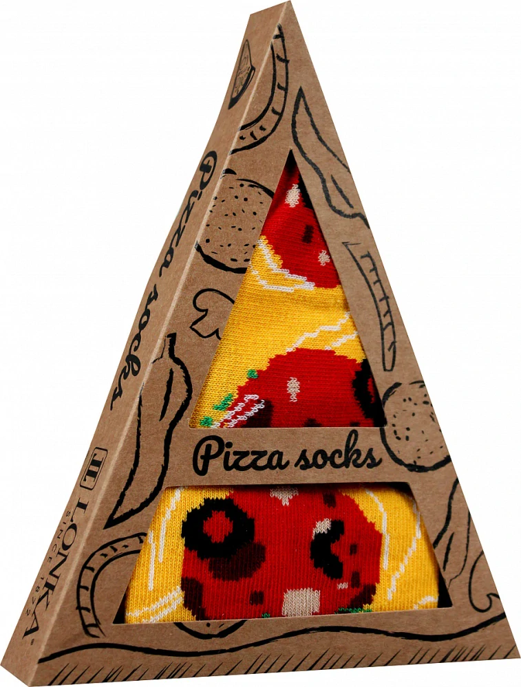 Ponožky Pizza Pepperoni dárkové balení