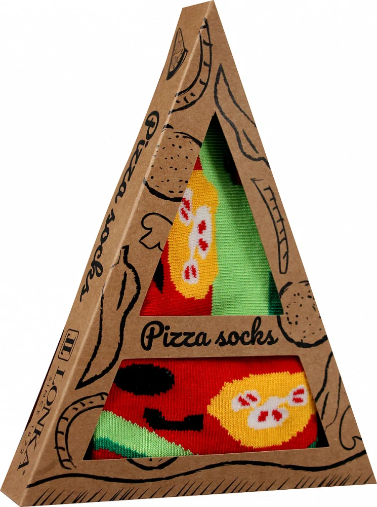 Ponožky Pizza Margherita dárkové balení