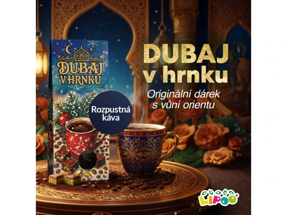 ROZPUSTNÁ KÁVA S PŘÍCHUTÍ DUBAJSKÉ ČOKOLÁDY 40g