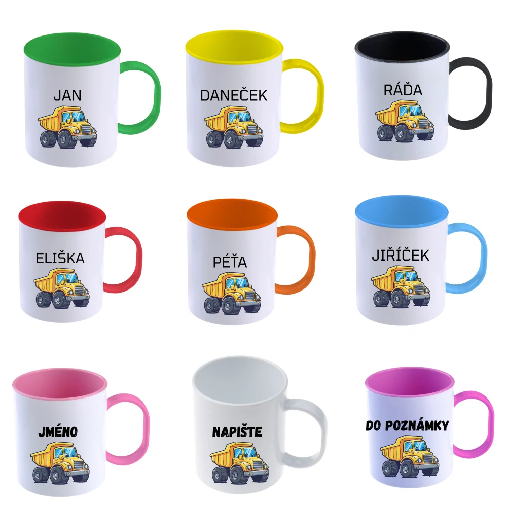 Plastový hrnek Sklápěč