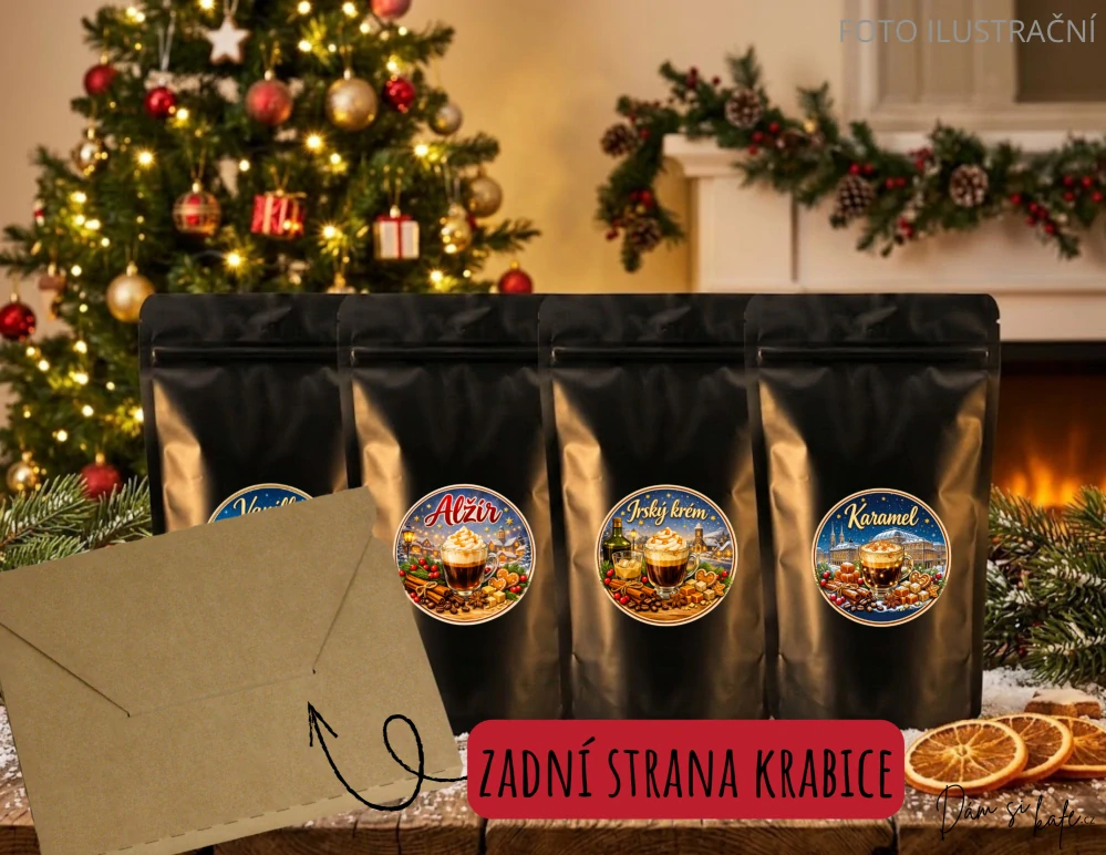 Vánoční dárková sada káv „Káva od Ježíška“ (4× 60 g)