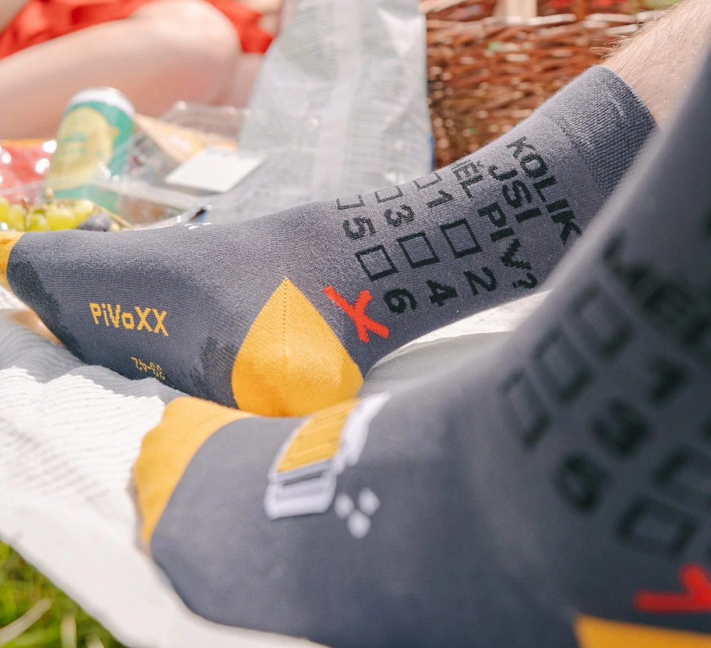 XXL Voxx Ponožky - pivo šedé velikost 47-50