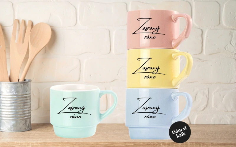 Stohovatelný hrnek Zasraný ráno