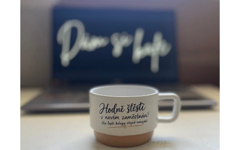 Keramický hrnek Barista – Hodně štěstí v novém zaměstnání