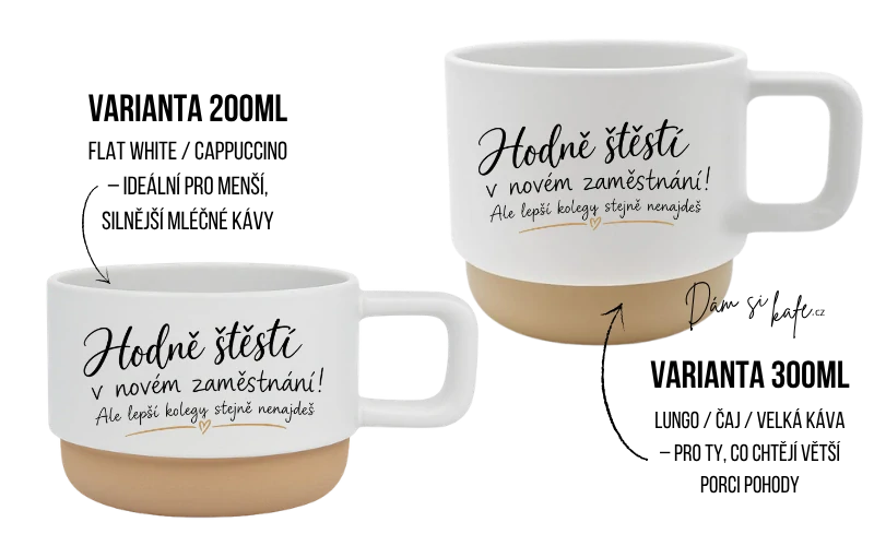 Keramický hrnek Barista – Hodně štěstí v novém zaměstnání