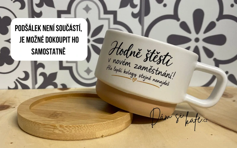 Keramický hrnek Barista – Hodně štěstí v novém zaměstnání