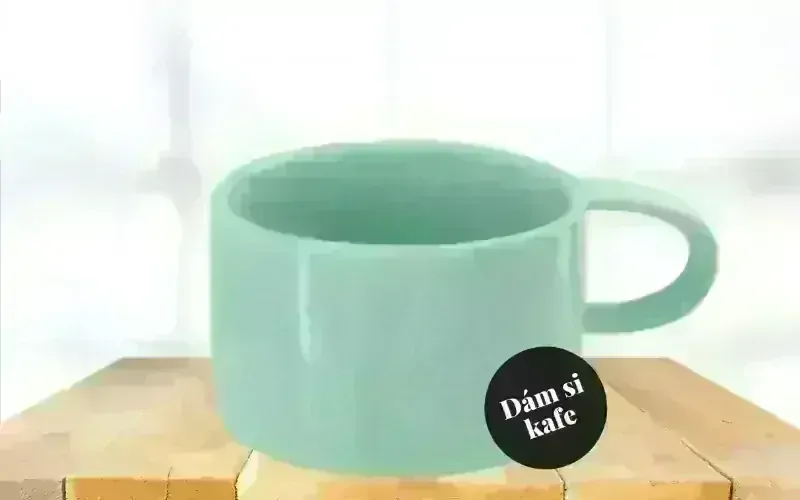 Šálek makronka mini srdíčko