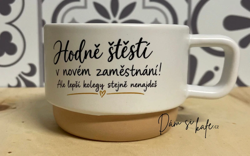 Keramický hrnek Barista – Hodně štěstí v novém zaměstnání