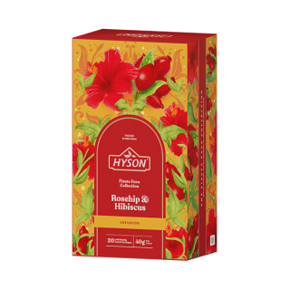 Hyson Rosehip & Hibiscus, bylinný čaj (20 sáčků)