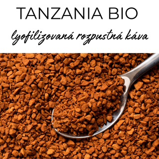 TANZANIA BIO lyofilizovaná rozpustná káva 100% arabica - káva z pražírny