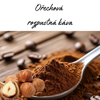 Ořechová rozpustná káva - káva z pražírny