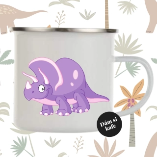 Plecháček Dinosaur fialový