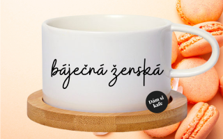 Šálek makronka báječná ženská